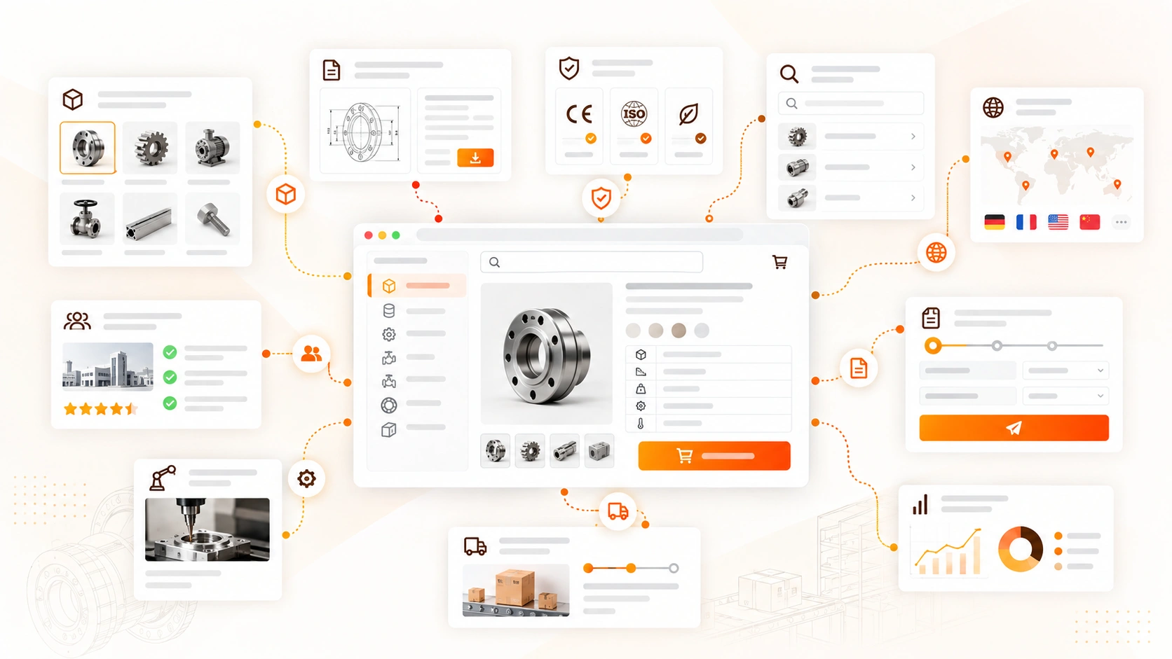 Архитектура на B2B сайт за производствен и технически бизнес